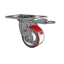 4.04109.935 MTG52 Colson Swivel Caster