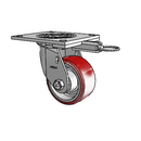 4.04109.935 MTG64 Colson Swivel Caster