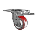 4.04109.939 MTG62 Colson Swivel Caster