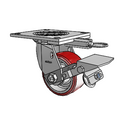 4.04109.939 MTG64 BRK1 Colson Swivel Caster