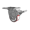 4.04109.941.7 MTG4 BRK2 Colson Swivel Caster