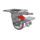 4.04109.941.7 MTG54 BRK1 Colson Swivel Caster