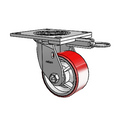 4.04109.941.7 MTG64 Colson Swivel Caster