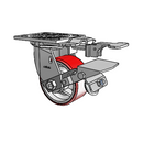 4.04109.945.7 MTG81 BRK1 Colson Swivel Caster