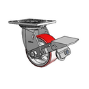 4.04109.949.7 BRK1 SEAL Colson Swivel Caster