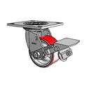 4.04109.949.7 MTG4 BRK1 SEAL Colson Swivel Caster