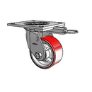 4.04109.949.7 MTG64 Colson Swivel Caster