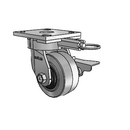 4.04189.459 COND MTG61 BRK3 Colson Kingpinless Swivel Caster