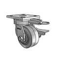 4.04189.459 MTG61 BRK3 Colson Kingpinless Swivel Caster