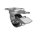 4.04189.4B1 MTG61 BRK1 Colson Kingpinless Swivel Caster