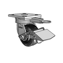 4.04189.4B9 MTG61 BRK1 Colson Kingpinless Swivel Caster