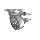 4.04189.4F1 MTG61 BRK3 Colson Kingpinless Swivel Caster