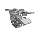 4.04189.4F9 MTG81 BRK1 TG1 Colson Kingpinless Swivel Caster