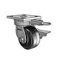 4.04189.649.7 MTG61 BRK3 Colson Kingpinless Swivel Caster