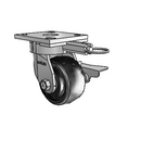 4.04189.831 EN MTG61 BRK3 Colson Kingpinless Swivel Caster