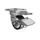 4.04189.832 MTG61 BRK1 TG1 Colson Kingpinless Swivel Caster