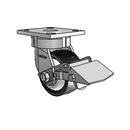 4.04189.839 BRK1 TG1 Colson Kingpinless Swivel Caster