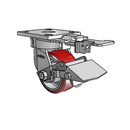 4.04189.935 MTG81 BRK1 Colson Kingpinless Swivel Caster
