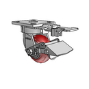 4.04189.9PC MTG81 BRK1 Colson Kingpinless Swivel Caster