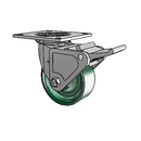 4.05109.235 MTG4 BRK2 Colson Swivel Caster