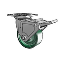 4.05109.239 BRK2 Colson Swivel Caster