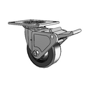 4.05109.335 MTG4 BRK2 Colson Swivel Caster
