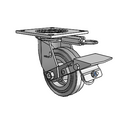 4.05109.441 MTG54 BRK1 Colson Swivel Caster
