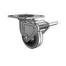 4.05109.445 COND MTG4 BRK2 Colson Swivel Caster
