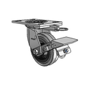 4.05109.449 COND MTG62 BRK1 Colson Swivel Caster