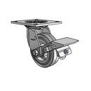 4.05109.449 MTG4 BRK1 SEAL Colson Swivel Caster