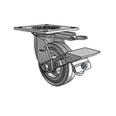 4.05109.449 MTG54 BRK1 Colson Swivel Caster