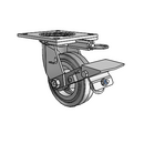 4.05109.449 MTG64 BRK1 Colson Swivel Caster