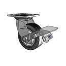 4.05109.451.2 BRK1 SEAL Colson Swivel Caster