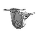 4.05109.451 MTG4 BRK2 Colson Swivel Caster