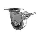 4.05109.455 COND BRK2 Colson Swivel Caster