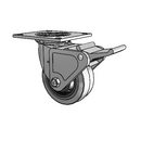 4.05109.455 COND MTG4 BRK2 Colson Swivel Caster