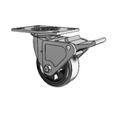 4.05109.4B1 MTG2 BRK2 Colson Swivel Caster