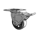 4.05109.4B1 MTG4 BRK2 Colson Swivel Caster
