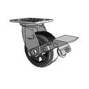4.05109.4B5 BRK1 Colson Swivel Caster