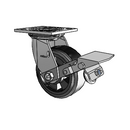 4.05109.4B5 BRK1 SEAL Colson Swivel Caster