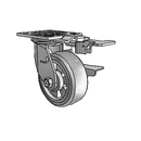 4.05109.4E1 SS BRK3 MTG81 WB11 Colson Stainless Steel Swivel Caster