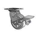 4.05109.4E9 BRK1 SEAL Colson Swivel Caster
