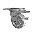 4.05109.4E9 MTG54 BRK3 Colson Swivel Caster
