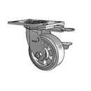 4.05109.4E9 MTG62 BRK3 Colson Swivel Caster