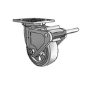 4.05109.4E9 SS BRK2 Colson Stainless Steel Swivel Caster