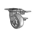 4.05109.4E9 SS BRK3 MTG81 Colson Stainless Steel Swivel Caster
