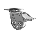 4.05109.4F1 BRK4 Colson Swivel Caster
