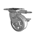 4.05109.4F1 MTG61 BRK3 WB11 Colson Swivel Caster