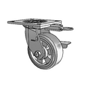 4.05109.4F1 MTG64 BRK3 WB11 Colson Swivel Caster