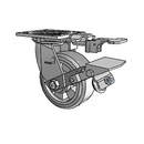 4.05109.4F1 MTG81 BRK1 Colson Swivel Caster